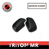 Side Mirror Cover Matte Black Guard For Mitsubishi Triton MR 2018-2023